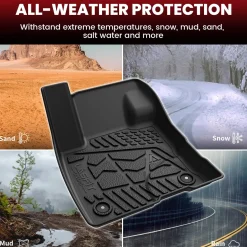 Fit for 2022-2026 Ford Maverick All-Weather TPE Floor Mats