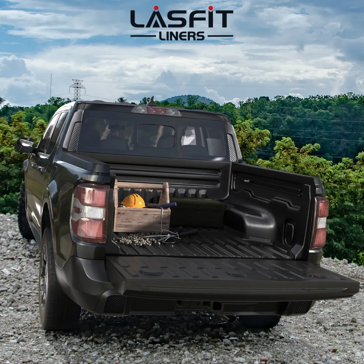 Fit for 2022-2026 Ford Maverick 4.5FT(54.4" ) Heavy Duty Truck Bed Mat or Tailgate Mat, Not Fit Drop-in liners