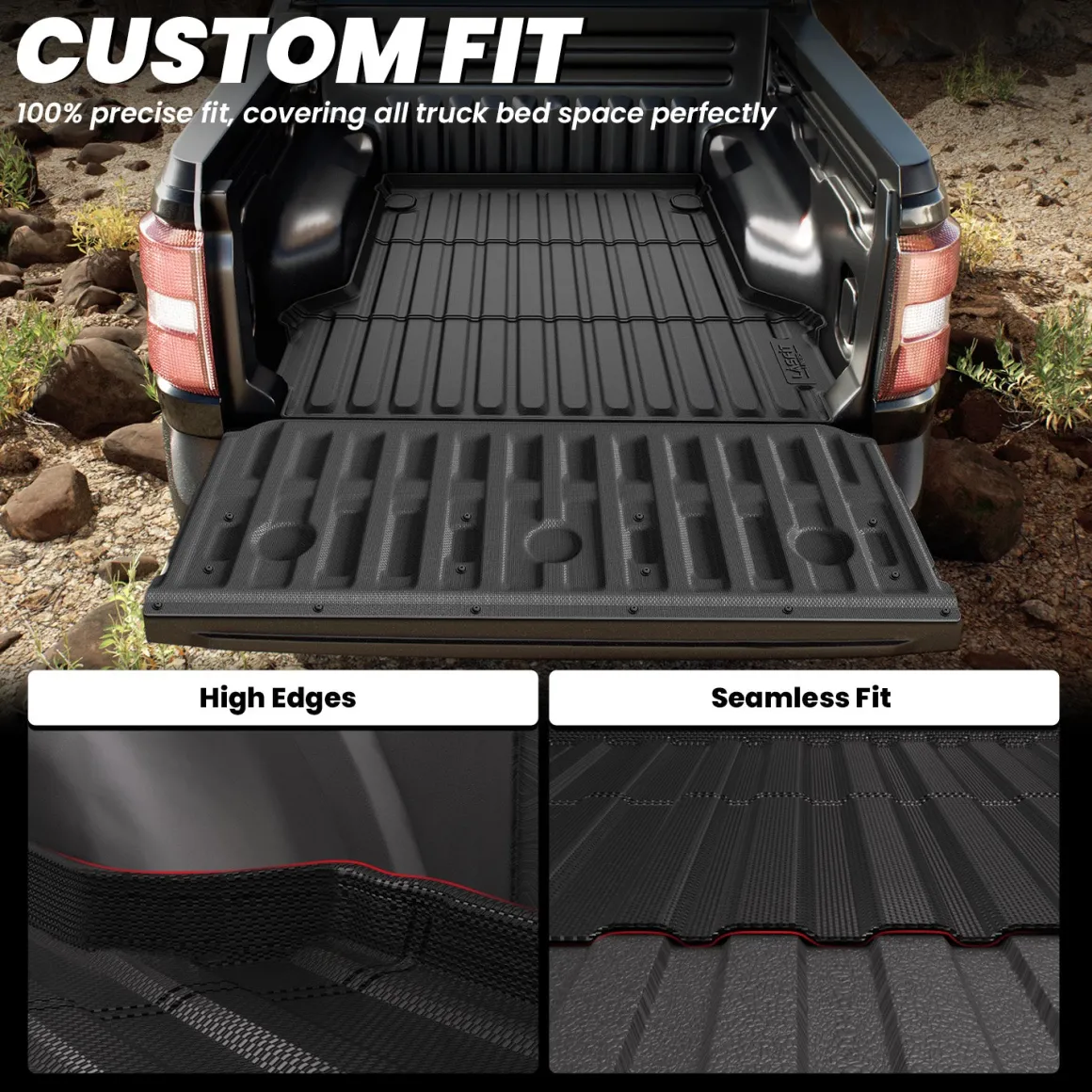 Fit for 2022-2026 Ford Maverick 4.5FT(54.4" ) Heavy Duty Truck Bed Mat or Tailgate Mat, Not Fit Drop-in liners