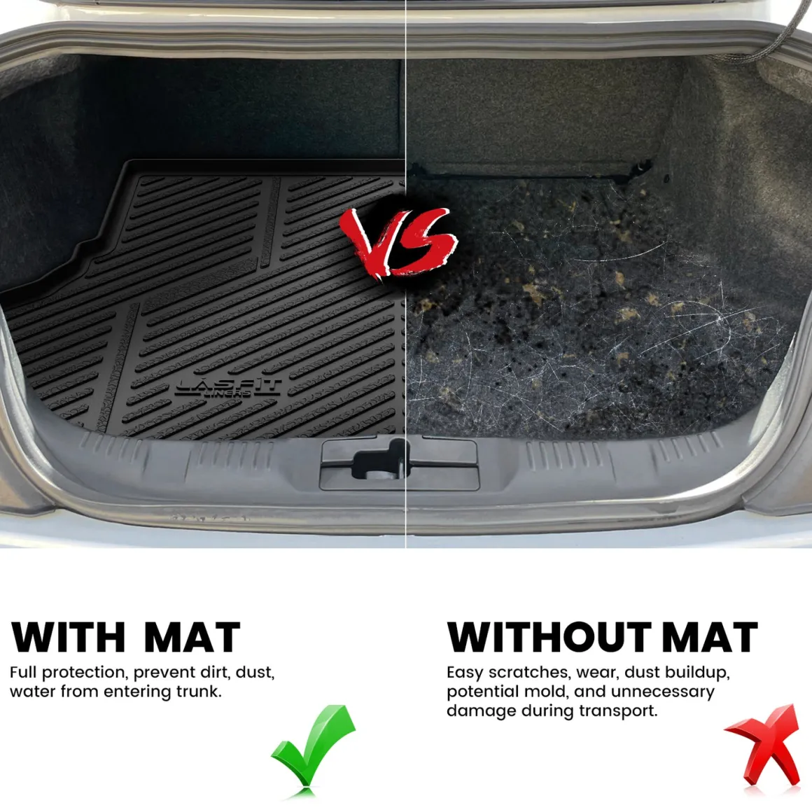 Fit for 2015-2026 Ford Mustang Floor Mats or Cargo Mat