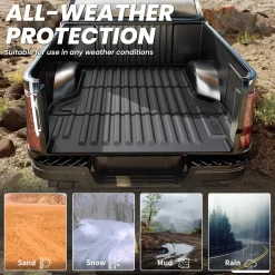 Fit for 2019-2023 Ford Ranger Custom Bed Mat or Tailgate Mat, Not Fit Drop-in liners