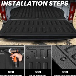 Fit for 2019-2023 Ford Ranger Custom Bed Mat or Tailgate Mat, Not Fit Drop-in liners