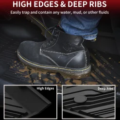 Fit for 2020-2023 Ford Ranger Floor Mats 1st & 2nd Row Seat, Fit SuperCrew ONLY
