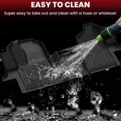Fit for 2015-2021 Ford Transit 150/250/350 Floor Mats 1st Row, Fit Vinyl Floor Only