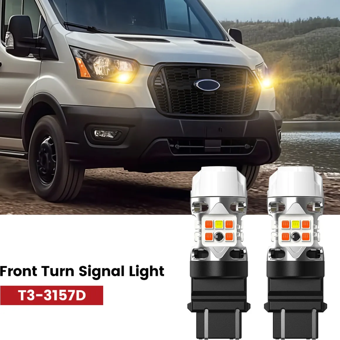 Fit for 2015-2025 Ford Transit-150/250/350 The Brightest LED Bulbs Upgrade | Tested and Verified