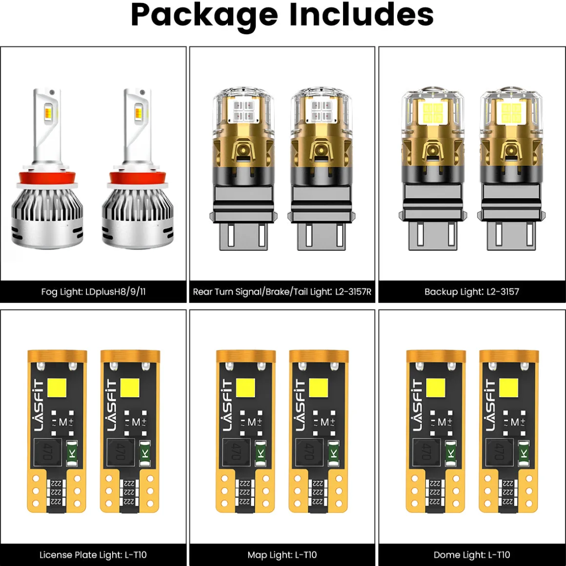 Fit for 2015-2025 Ford Transit-150/250/350 The Brightest LED Bulbs Upgrade | Tested and Verified