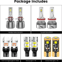 Fit for 2017-2019 GMC Acadia The Brightest LED Bulbs Upgrade | Tested and Verified
