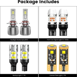 Fit for 2017-2019 GMC Acadia The Brightest LED Bulbs Upgrade | Tested and Verified