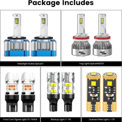 Fit for 2017-2019 GMC Acadia The Brightest LED Bulbs Upgrade | Tested and Verified