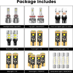 Fit for 2013-2016 GMC Acadia The Brightest LED Bulbs Upgrade | Tested and Verified