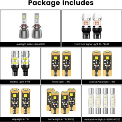 Fit for 2013-2016 GMC Acadia The Brightest LED Bulbs Upgrade | Tested and Verified