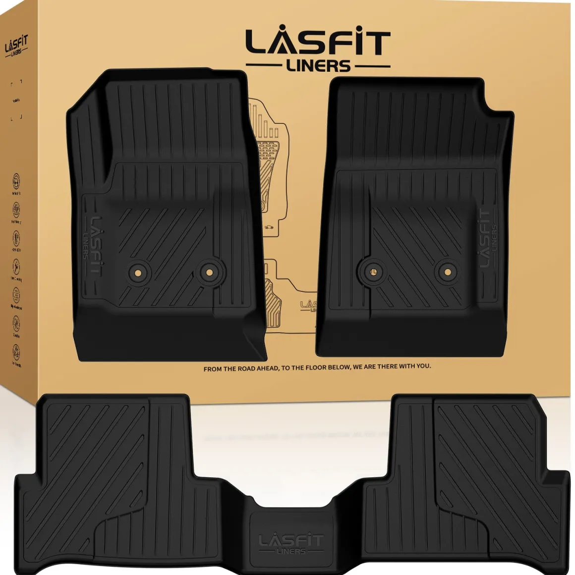Fit for 2015-2022 GMC Canyon Custom Floor Mats, Fit Carpet Floor Only