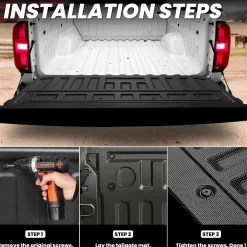 Fit for 2015-2022 GMC Canyon 5.1FT Short Bed Mat or Tailgate Mat