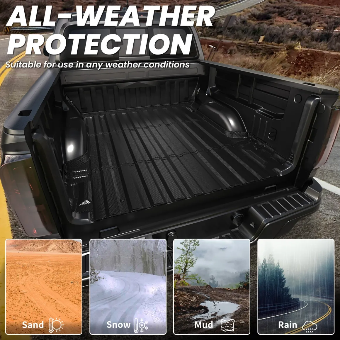 Fit for 2015-2022 GMC Canyon 5.1FT Short Bed Mat or Tailgate Mat