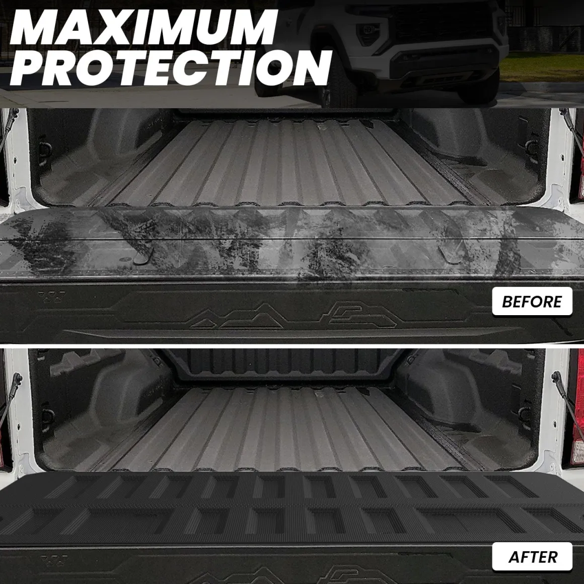 Fit for 2023-2026 GMC Canyon Heavy Duty Bed Mat or Tailgate Mat, Not Fit Drop-in liners