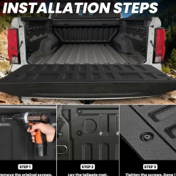 Fit for 2023-2026 GMC Canyon Heavy Duty Bed Mat or Tailgate Mat, Not Fit Drop-in liners