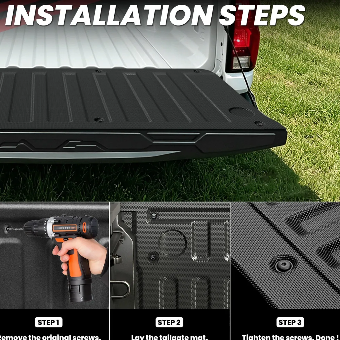 Fit for 2023-2026 GMC Canyon Heavy Duty Bed Mat or Tailgate Mat, Not Fit Drop-in liners