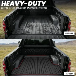 Fit for 2024-2026 GMC Sierra EV 5.9FT Bed Mat, Fit With Multi-Flex Midgate Only