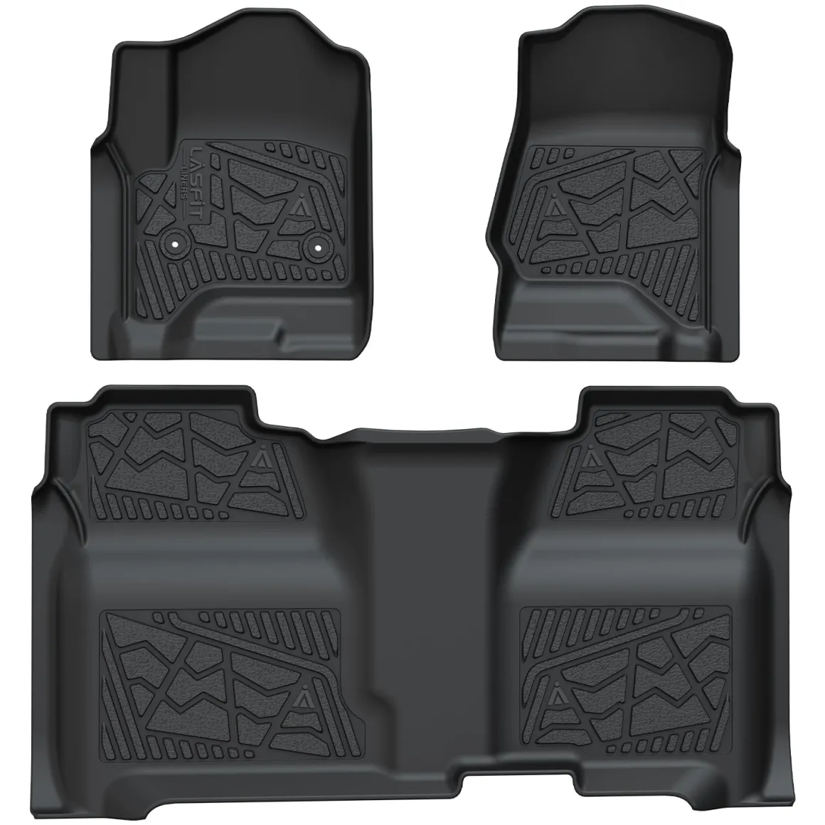 Fit for 2015-2019 GMC Sierra 2500HD 3500HD Floor Mats, Fit Carpet Floor & Without 4*4 Shifter Only