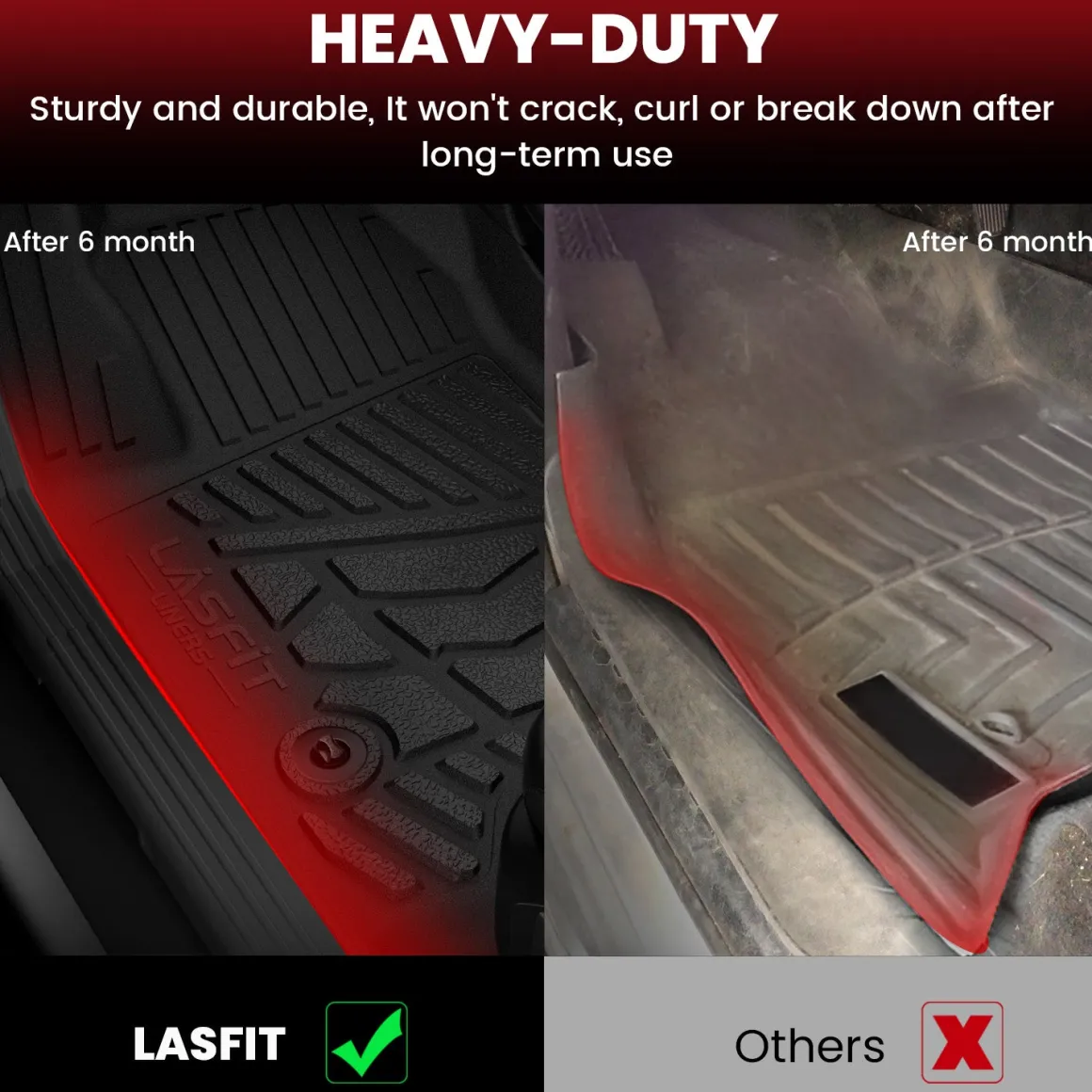 Fit for 2015-2019 GMC Sierra 2500HD 3500HD Floor Mats, Fit Carpet Floor & Without 4*4 Shifter Only