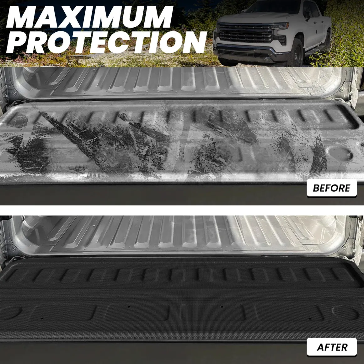 Fit for 2020-2026 GMC Sierra 2500HD 3500HD 6.8FT Bed Mat or Tailgate Mat, Not for 5th Wheel Package