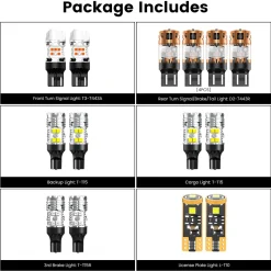 Fit for 2016-2019 GMC Sierra 2500HD 3500HD LED Bulbs Upgrade