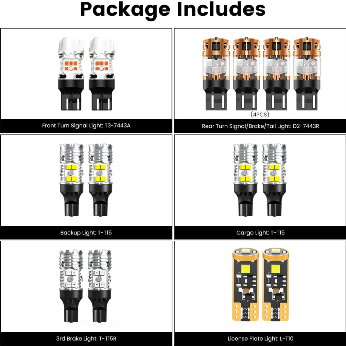 Fit for 2016-2019 GMC Sierra 2500HD 3500HD LED Bulbs Upgrade
