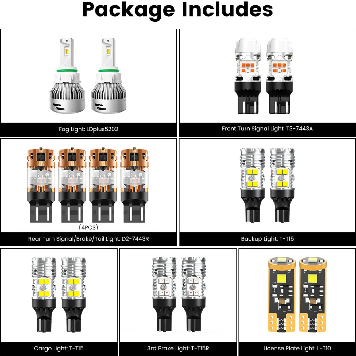 Fit for 2016-2019 GMC Sierra 2500HD 3500HD LED Bulbs Upgrade