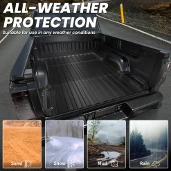 Fit for 2007-2018 GMC Sierra 1500 Heavy Duty 5.8FT or 6.5FT Bed Mat, Not Fit 2007 Classic Body Style
