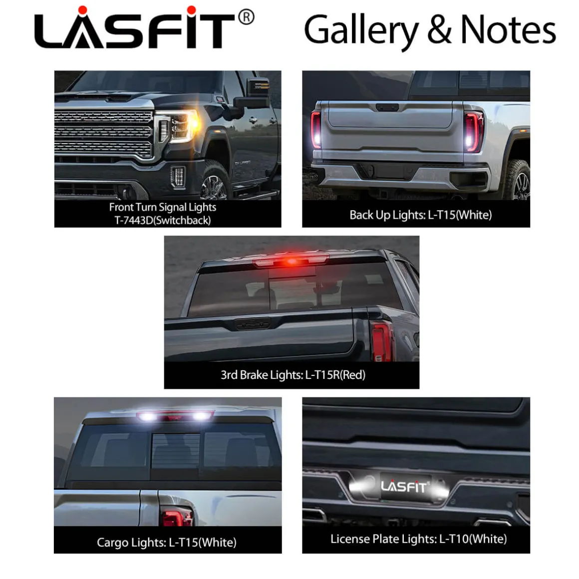 Fit for 2016-2018 GMC Sierra 1500 LED Bulbs Upgrade | Tested and Verified