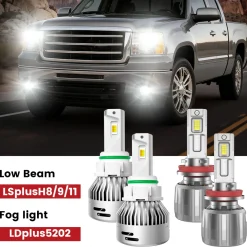 Fit for 2007-2013 GMC Sierra 1500 The Brightest LED Bulbs Upgrade | Tested and Verified