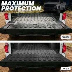 Fit for 2019-2026 GMC Sierra 1500 Truck Bed Mat or Tailgate Mat, Not Fit 2019 Sierra 1500 LD