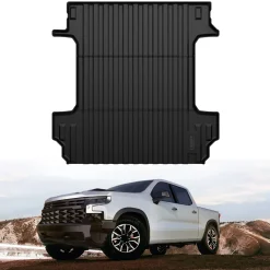 Fit for 2019-2026 GMC Sierra 1500 Truck Bed Mat or Tailgate Mat, Not Fit 2019 Sierra 1500 LD