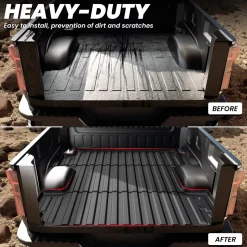 Fit for 2019-2026 GMC Sierra 1500 Truck Bed Mat or Tailgate Mat, Not Fit 2019 Sierra 1500 LD