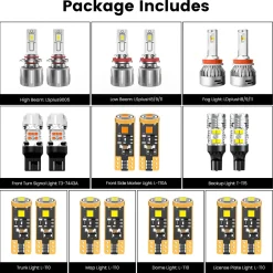 Fit for 2010-2017 GMC Terrain The Brightest LED Bulbs Upgrade