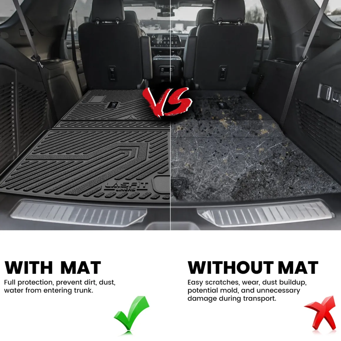 Fit for 2021-2026 GMC Yukon Floor Mats or Seatback & Cargo Mat, Not Fit Yukon XL