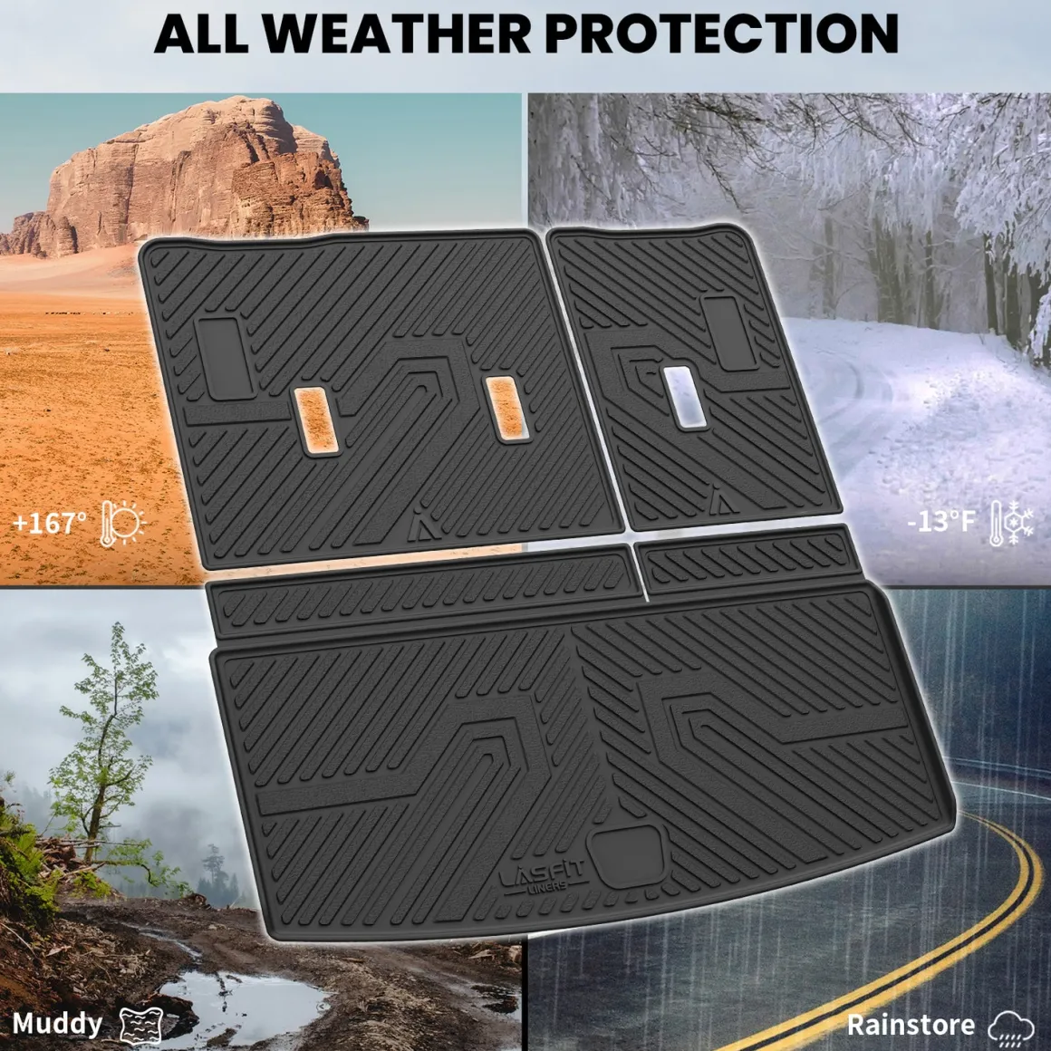 Fit for 2021-2026 GMC Yukon Floor Mats or Seatback & Cargo Mat, Not Fit Yukon XL