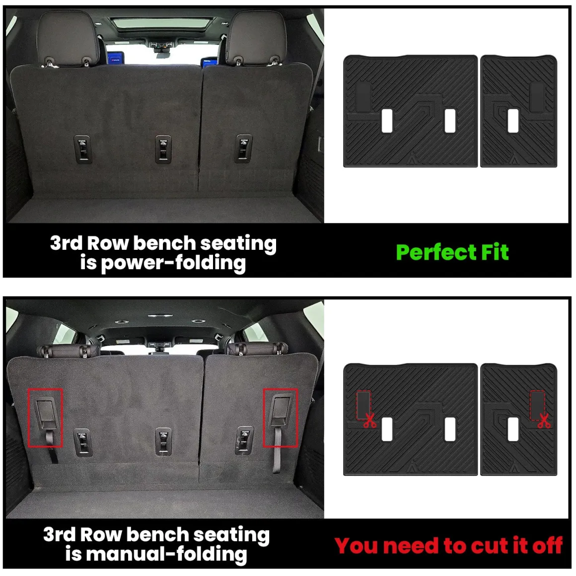 Fit for 2021-2026 GMC Yukon Floor Mats or Seatback & Cargo Mat, Not Fit Yukon XL
