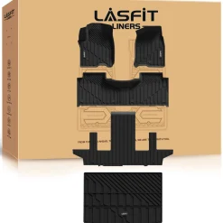 Fit for 2021–2026 GMC Yukon XL Floor & Cargo Mats Protection Set, Not Fit 9 Seats