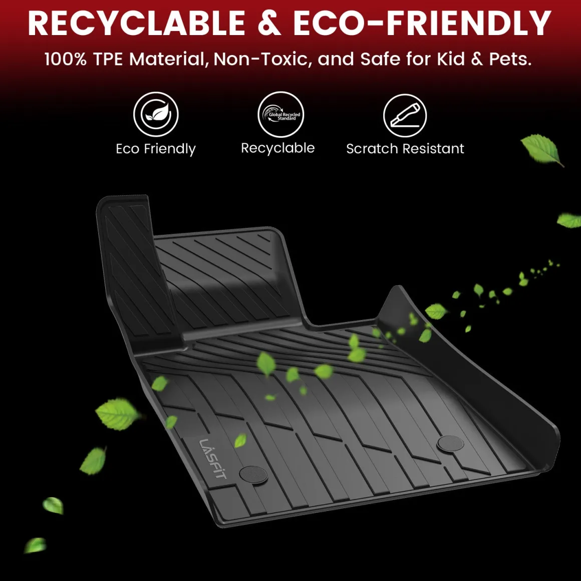 Fit for 2021–2026 GMC Yukon XL Floor & Cargo Mats Protection Set, Not Fit 9 Seats