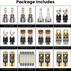 Fit for 2000-2006 GMC Yukon/ Yukon XL The Brightest LED Bulbs Upgrade