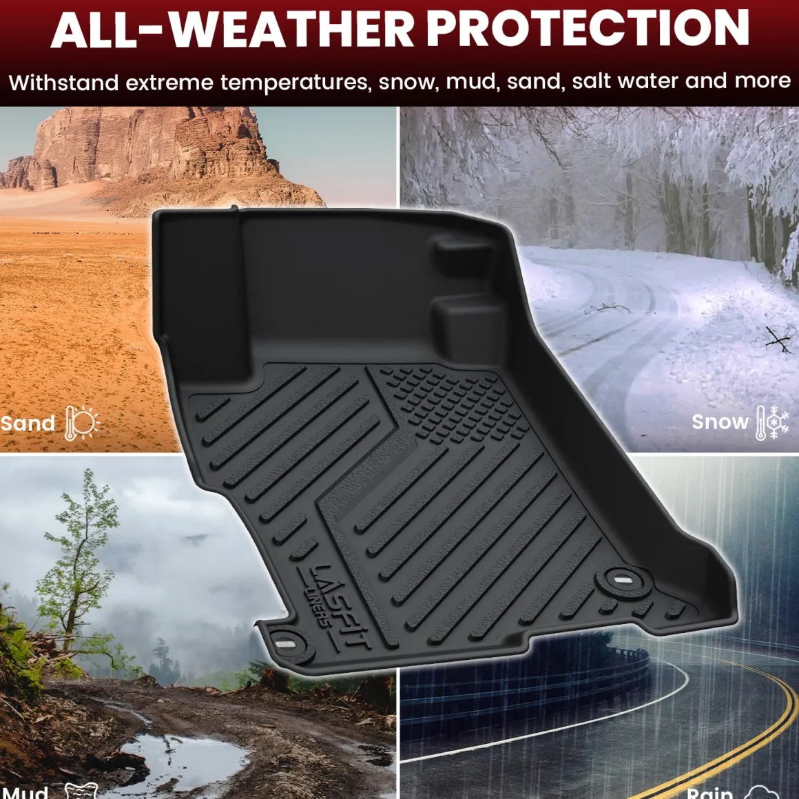 Fit for 2013-2017 Honda Accord Floor Mats or Cargo Mat, Fit Sedan Only