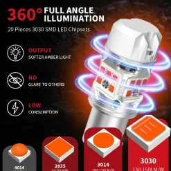 Fit for 2018-2022 Honda Accord LED Bulbs Upgrade