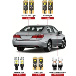 Fit for 2013-2015 Honda Accord LED Bulbs Upgrade | Tested and Verified
