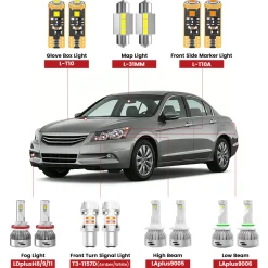 Fit for 2008-2012 Honda Accord LED Bulbs Upgrade