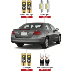 Fit for 2000-2007 Honda Accord LED Bulbs Upgrade