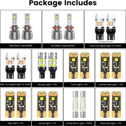 Fit for 2016-2017 Honda Accord The Brightest LED Bulbs Upgrade