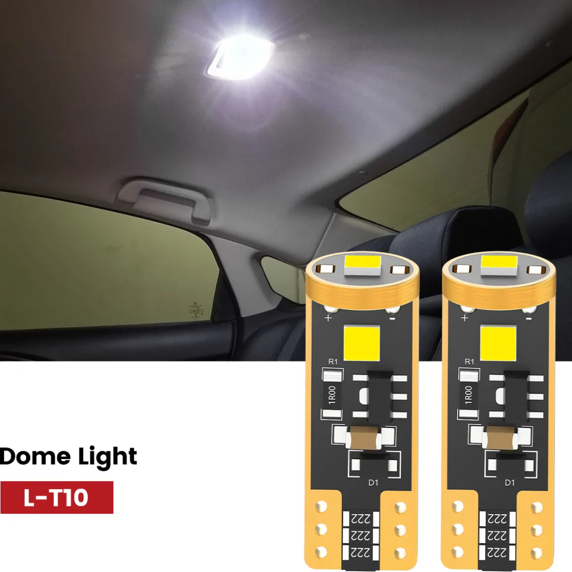 Fit for 2016-2021 Honda Civic Sedan Coupe Hatchback The Brightest LED Bulbs Upgrade | Tested and Verified