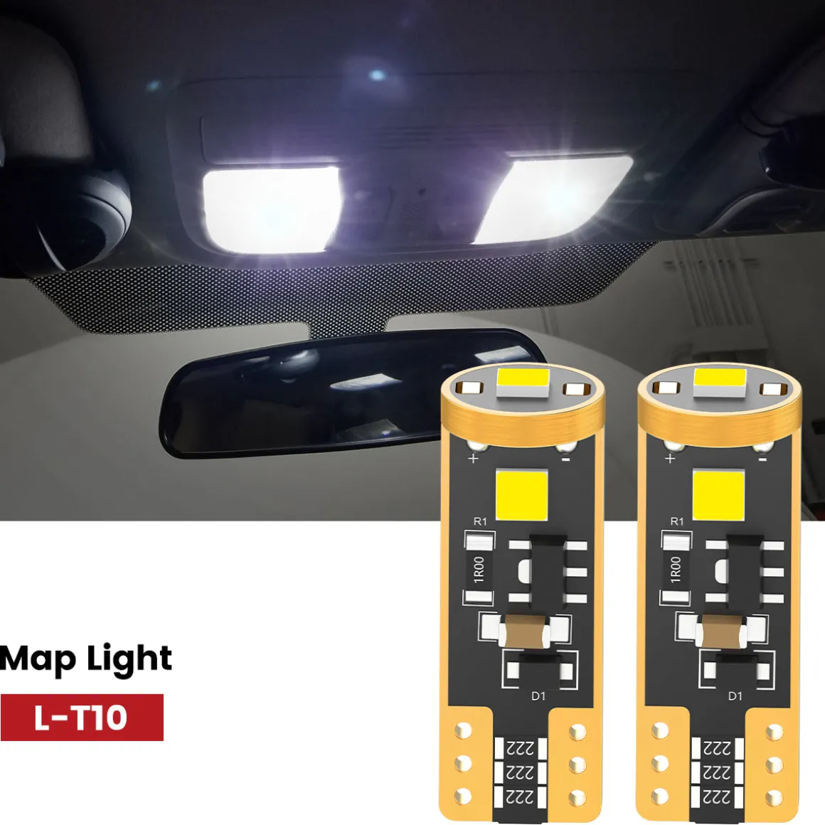 Fit for 2016-2021 Honda Civic Sedan Coupe Hatchback The Brightest LED Bulbs Upgrade | Tested and Verified