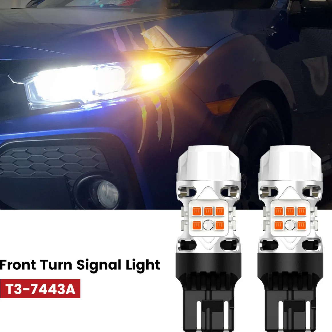 Fit for 2016-2021 Honda Civic Sedan Coupe Hatchback The Brightest LED Bulbs Upgrade | Tested and Verified